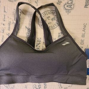 NWT Brooks Uprise Sports Bra - Gray